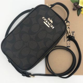 コーチ(COACH)のCOACH ★大人気★ エヴァフォーンクロスボディ シグネチャー ブラウン 新品(ショルダーバッグ)