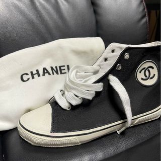 シャネル(CHANEL)のCHANEL ココマーク ハイカットスニーカー(スニーカー)