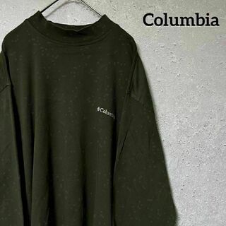 Columbia コロンビア ロンＴ モックネック 長袖 ワンポイント XL