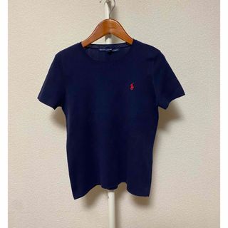 ラルフローレン(Ralph Lauren)のラルフローレン レディース 半袖ニット サマーニット コットン ネイビー M(ニット/セーター)