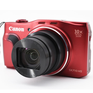 キヤノン(Canon)のCanon PowerShot SX710 HS レッド　美品(コンパクトデジタルカメラ)