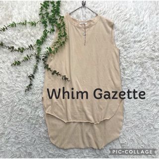 ウィムガゼット(Whim Gazette)のWhim Gazette ウィムガゼット ラウンドヘムノースリーブタンクトップ(カットソー(半袖/袖なし))