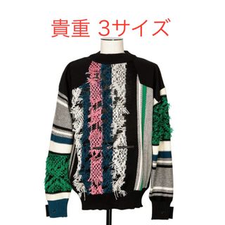 貴重サイズ Knit Pullover ラグ ジャカード ニットプルオーバー