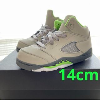 ナイキ(NIKE)の新品　未使用　NIKE ジョーダン 5 レトロ TD 14cm シルバー　グレー(スニーカー)