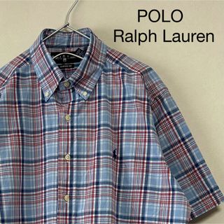 ラルフローレン(Ralph Lauren)の古着 90s POLO Ralph Lauren 半袖 BDシャツ チェック(シャツ)