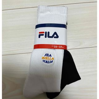 新品 FILA ハイソックス 2足組 25cm〜27cm(ソックス)