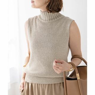 ドゥーズィエムクラス(DEUXIEME CLASSE)の新品　ドゥーズィエムクラス　 Lily Linen タートルネック ノースリーブ(ニット/セーター)