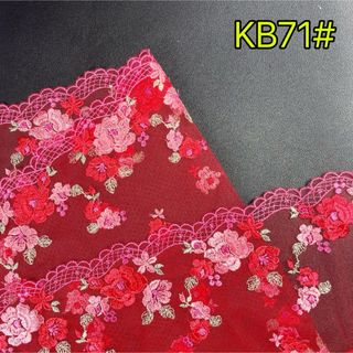 ★新品★KB71## キラキラ　刺繍　レース　人形材料　犬服(生地/糸)