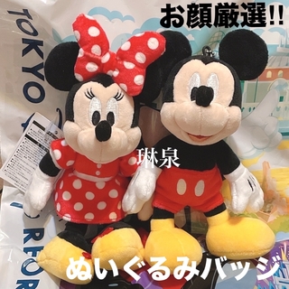 ディズニー(Disney)の東京ディズニーリゾート　ミッキー ミニー　ぬいぐるみバッジぬいばヌイバ　ノーマル(キャラクターグッズ)