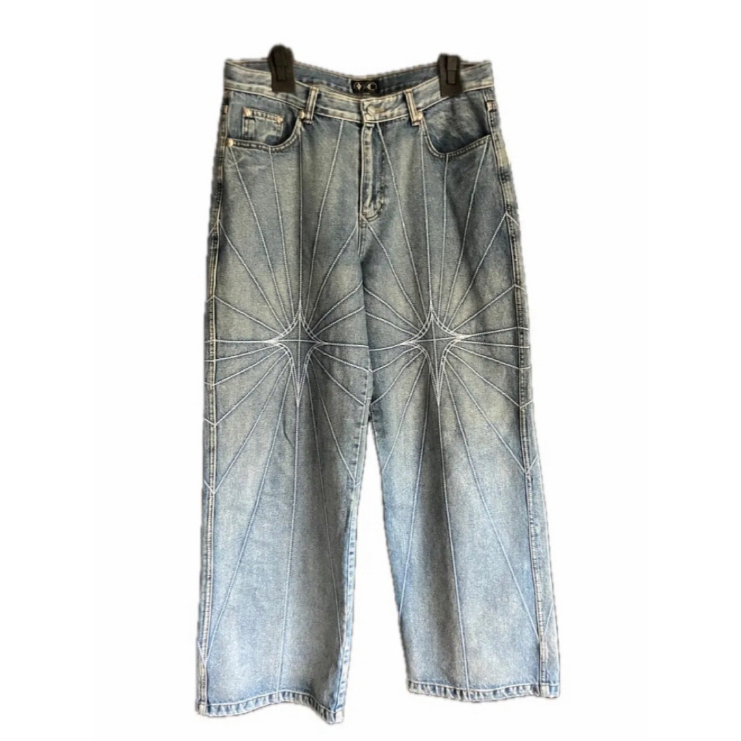 Thug Club TC RISE DENIM EMB PANTS / BLU メンズのパンツ(デニム/ジーンズ)の商品写真