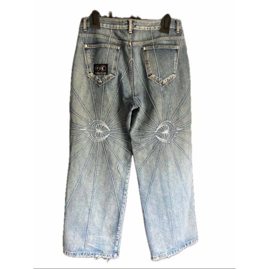 Thug Club TC RISE DENIM EMB PANTS / BLU メンズのパンツ(デニム/ジーンズ)の商品写真