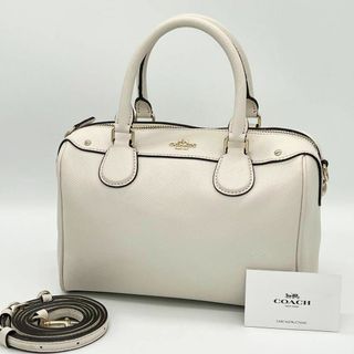 コーチ(COACH)の✨美品✨COACH ベネット ミニボストンバッグ 2way レザー ホワイト(ボストンバッグ)