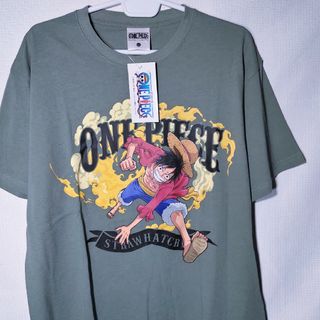 新品 Tシャツ XL ルフィ ゴムゴムの業火拳銃 ワンピース アニメ マンガ(Tシャツ/カットソー(半袖/袖なし))