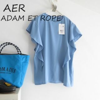 新品 ADAM ET ROPE アダムエロペ　シフォンシャツ