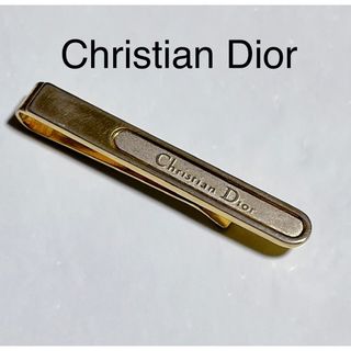 クリスチャンディオール(Christian Dior)のChristian Dior   ネクタイピン　ゴールド×シルバー　クリップ式(ネクタイピン)