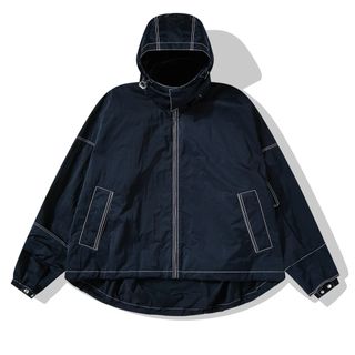 ボッテガヴェネタ(Bottega Veneta)の【Bottega Veneta】テックナイロン フーデッドブルゾン Navy/S(ブルゾン)