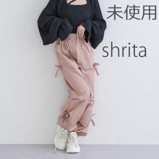 shrita シュリータ　サイドリボン カーゴパンツ ピンク(ワークパンツ/カーゴパンツ)