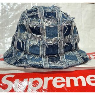 シュプリーム(Supreme)のSupreme Frayed Patchwork Denim Crusher(ハット)