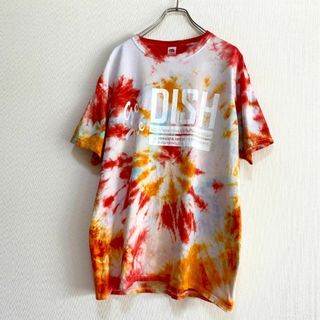 フルーツオブザルーム(FRUIT OF THE LOOM)のアメリカ古着　タイダイ　半袖　Tシャツ　一点もの　輸入　プリント　I240(Tシャツ/カットソー(半袖/袖なし))