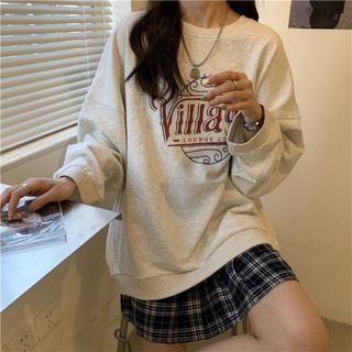 長袖トレーナー レディース ロゴｔシャツ　韓国　カジュアル