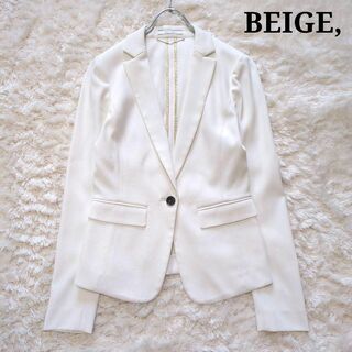 ベイジ(BEIGE,)の美品⭐︎BEIGE　ベイジ　LUIZA　テーラードジャケット　白　2(テーラードジャケット)