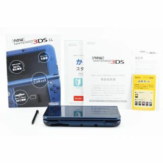 ニンテンドー3DS(ニンテンドー3DS)の【G0297】完品 Newニンテンドー3DS LL メタリックブルー(携帯用ゲーム機本体)