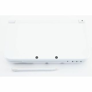 ニンテンドー3DS(ニンテンドー3DS)の【G0287】IPS液晶 Newニンテンドー3DS LL パールホワイト(携帯用ゲーム機本体)