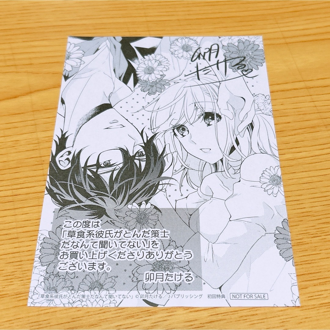 草食系彼氏がとんだ策士だなんて聞いてない 特典 イラストペーパー エンタメ/ホビーのコレクション(印刷物)の商品写真