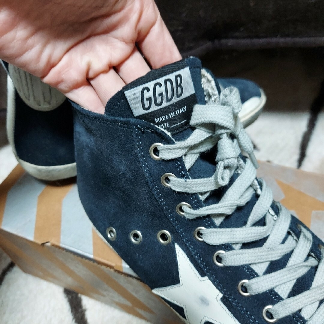 GOLDEN GOOSE - 新品未使用 GoldenGoose FLANCY 37サイズ ネイビーの GOLDEN GOOSE - 新品未使用 GoldenGoose FLANCY 37サイズ ネイビーの