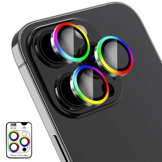 【色:7】JFStene カメラレンズ保護カバー iPhone15Pro / i(その他)