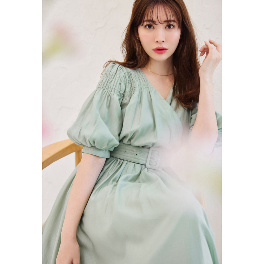 herlipto 和める Airy Volume Sleeve Dress herlipto 和める Airy Volume Sleeve Dress