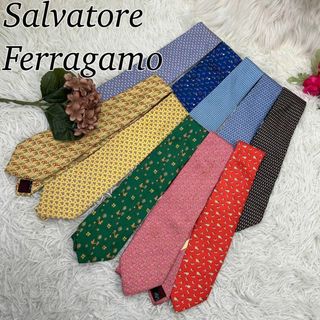 サルヴァトーレフェラガモ(Salvatore Ferragamo)のサルヴァトーレ フェラガモ メンズ ネクタイ 総柄 おまとめ セット B18(ネクタイ)