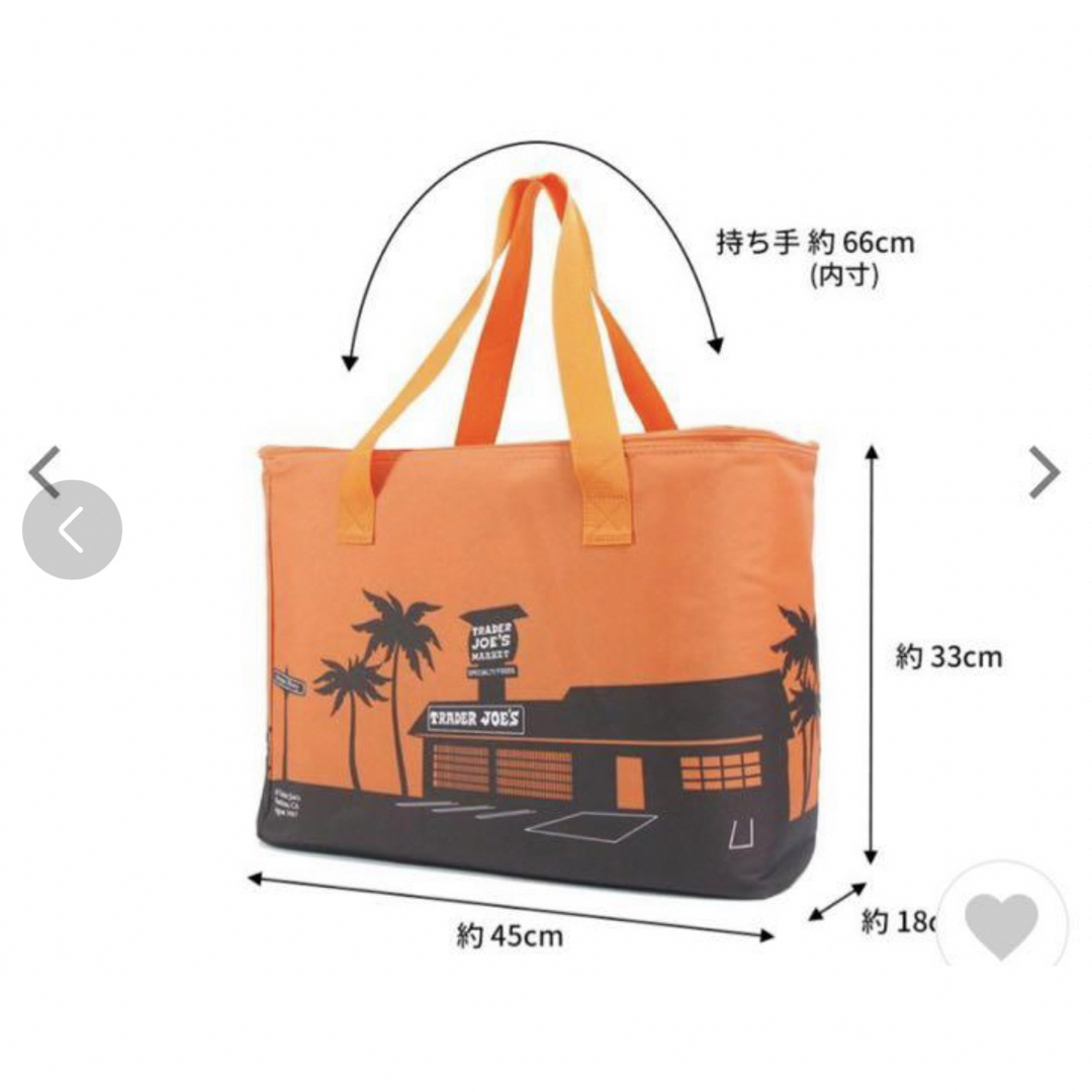 トレーダージョーズ 保冷トートバッグ オレンジ レディースのバッグ(エコバッグ)の商品写真