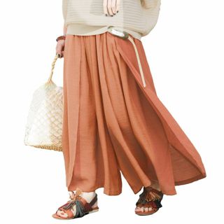 【色: ベイクドオレンジ】[n'OrLABEL] オシャレウォーカー 【ゆるひら(その他)