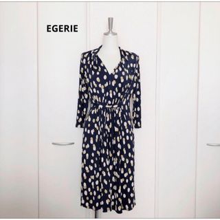 EGERIE PARIS エジェリ　ドット　水玉　カシュクール　ワンピース(ひざ丈ワンピース)