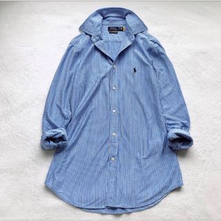 ポロラルフローレン(POLO RALPH LAUREN)の現行　RALPH LAUREN ラルフローレン　ストライプ　ニットドレス　シャツ(シャツ/ブラウス(長袖/七分))