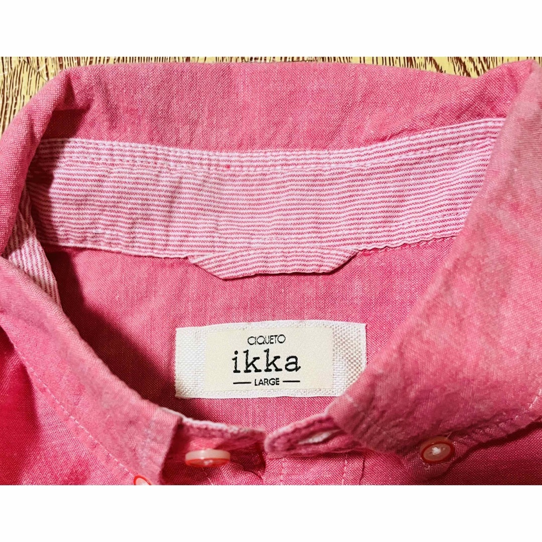 ikka(イッカ)のikka半袖シャツ Ｌサイズ　ユニセックス メンズのトップス(Tシャツ/カットソー(半袖/袖なし))の商品写真