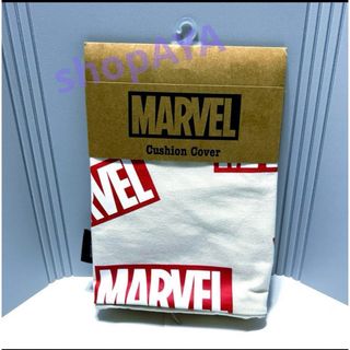 marvel マーベル　クッションカバー　レッド×ホワイト