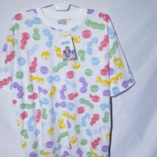 新品 Tシャツ 3L ぷよぷよ セガ パズルゲーム 総柄 半袖 カットソー