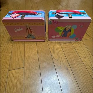 バービー(Barbie)のバービー　ランチボックス　缶　ボックス　2缶セット(キャラクターグッズ)