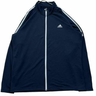 アディダス(adidas)のアディダス トラックジャケット 3ライン ジャージ ネイビー US古着aq1(ジャージ)