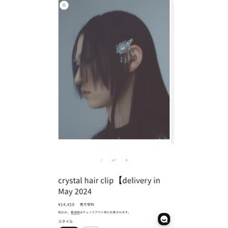 tanaka daisuke crystal hair clip left