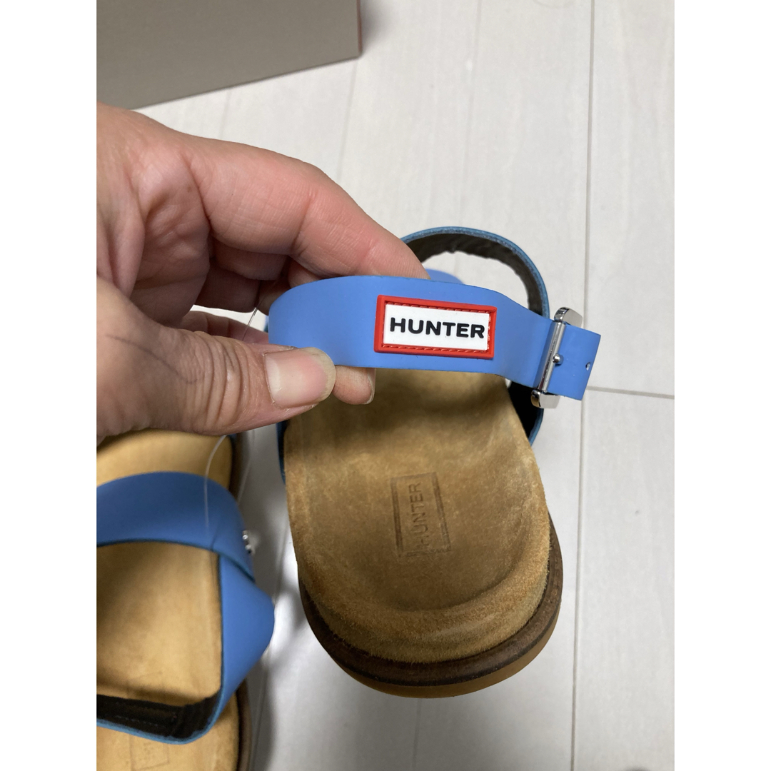 HUNTER(ハンター)の新品未使用❣️ハンターHunter 水色サンダル22センチ レディースの靴/シューズ(サンダル)の商品写真