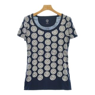 トリーバーチ(Tory Burch)のTORY BURCH トリーバーチ Tシャツ・カットソー XS 紺x白(総柄) 【古着】【中古】(カットソー(半袖/袖なし))