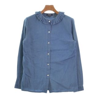 A.P.C. アーペーセー カジュアルシャツ 36(S位) 青 【古着】【中古】(シャツ/ブラウス(長袖/七分))