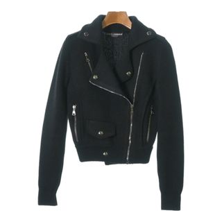 ドルチェアンドガッバーナ(DOLCE&GABBANA)のDOLCE&GABBANA ライダース 36(XS位) 黒 【古着】【中古】(ライダースジャケット)