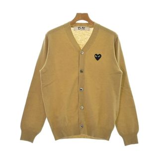 PLAY COMME des GARCONS カーディガン M ベージュ 【古着】【中古】(カーディガン)