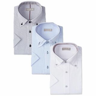 [ドレスコード101] ワイシャツ 半袖 3枚セット Yシャツ 形態安定 3枚組(その他)