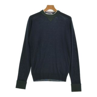 sacai - sacai サカイ ニット・セーター 1(S位) 紺x深緑x白 【古着】【中古】