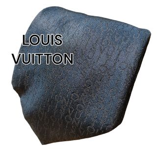 ルイヴィトン(LOUIS VUITTON)の【LOUIS VUITTON】　ルイヴィトン　ブランド名ロゴ柄　イタリア製(ネクタイ)